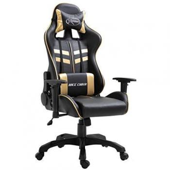 vidaXL Gaming-Stuhl Golden Kunstleder