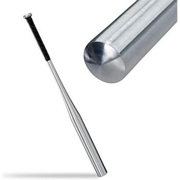 Aluminium Baseball Bat - Lightweight Softball Bat with Anti-Slip Grip, 34 Inches / 86 cm, Silver
