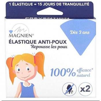 Elástico Antipulgas e Antipiolhos para Cabelo - 2 Unidades, a partir dos 3 Anos