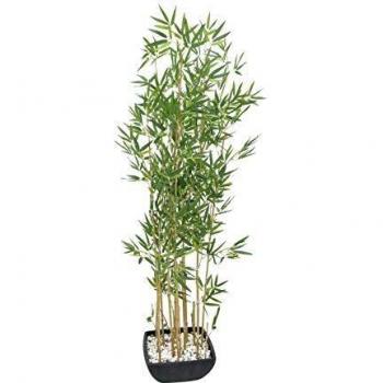 Pianta Artificiale di Bambù in Plastica con Vaso - Altezza 150cm