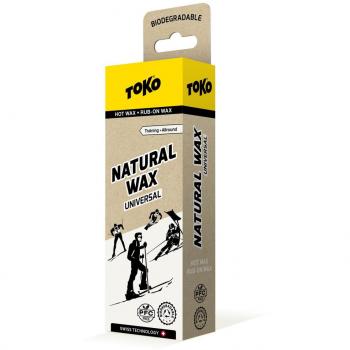 Toko Universal Natural Wax 120g - Bionic Performance for Ski and Snowboard, Brown, 10°C to 0°C