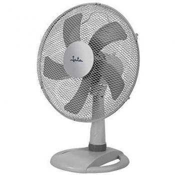 Jata JVVM3026 Ventilador de mesa con 3 velocidades. Oscilación automática y cabezal inclinable. 53 cm de altura. Rejilla de metal protectora trasera y delantera