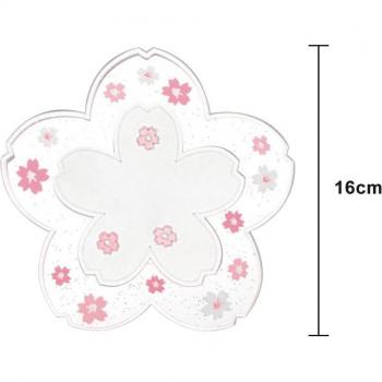 Japanese Cherry Blossom Heat-Resistant Anti-Slip Table Mat Coaster for Home and Office