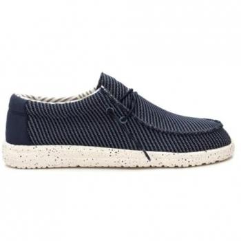 Xti Sneakers för män - Modell 143657 Navy - Bekväm och mångsidig casual sko med textilmaterial och gummisula