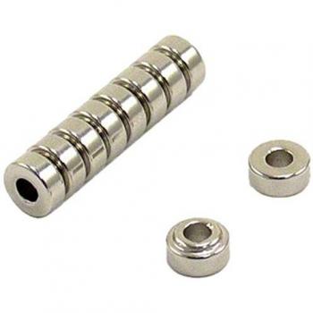 Magnet Expert 8.16mm D.E. x 3.5 mm I.D. x 4.3 mm d'épaisseur N50 Néodyme Anneau Aimant - 1.2 kg Pull