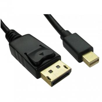 1m Mini DisplayPort to DisplayPort Male-Male Monitor Cable, Black
