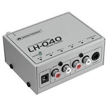 Omnitronic LH-040 Phono Preamplifier with 0.02% THD and 84 dB Gain
