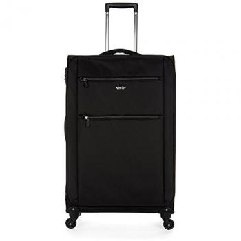 Antler Aeon 4-Wheel Expanding Roller Case Suitcase, Large, 95 Liters, Black