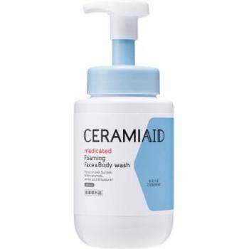 CeramiAid Medicated Face & Body Foam - Sensitive Skin Soap with Ceramide, 480ml