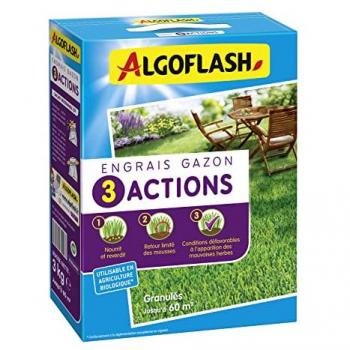 Engrais Algoflash 3 actions Naturasol pour plantes - 3 kg