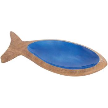 Holz Fischtablett zur Dekoration und Aufbewahrung, ideal für Küche und Wohnzimmer