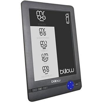 Billow Technology e03t Elektronisches Buch mit Touchscreen, grau und blau
