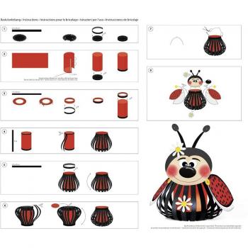 Kit de fabrication de lanternes 'Coccinelle'