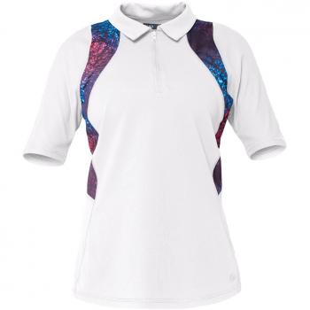 Lija Women's Finesse polo, White, Medium