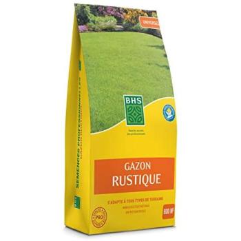 Gazon Rustique BHS 20kg - Semence Dense, Esthétique et Durable pour Jardins Traditionnels et Tous Types de Sols