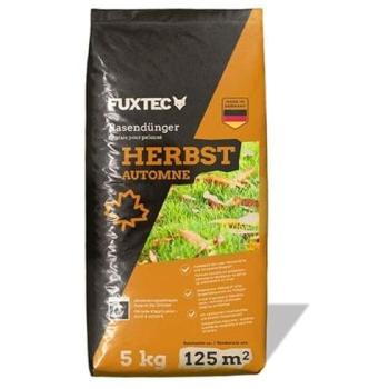 Engrais Gazon Automne FUXTEC FX-RDH5 - NPK 5+3+12 - 5 kg pour jusqu'à 125 m² - Granulés Solubles Résistants au Gel