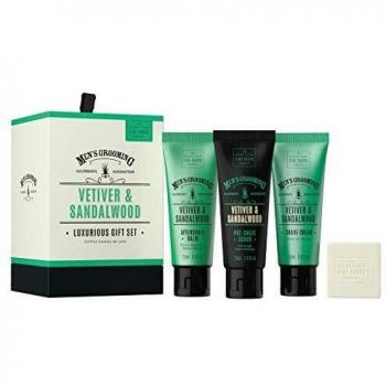 Scottish Fine Soaps Vetiver & Sandalwood Luxurious Gift Set