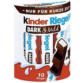 Ferrero Kinder Riegel Dark & Mild 10er Multipack, 4er Pack