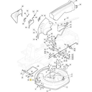 Plaque de Pivot Avant Originale Stiga pour Tondeuse à Gazon 327543043/0