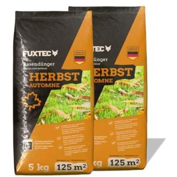 Engrais Gazon Automne FUXTEC FX-RDH10 - NPK 5+3+12 - 10 kg pour 250 m² - Granulés Solubles Résistants au Froid
