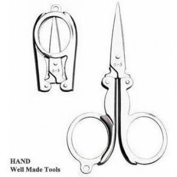 No. 666 grande práctico plegable de viaje seguridad Metal tijeras 4 Inch - comprar 1 GET 1 FREE oferta.