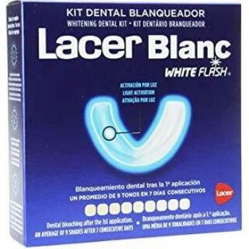 Kit Dental Blanqueador Lacer Blanc White Flash - Eficácia Máxima, Elimina Manchas Extrínsecas, Uso Fácil e Resultado Imediato
