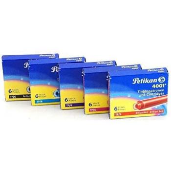 Cartucho de Tinta Violeta Pelikan 4001 TP/6 - Caixa com 6 Unidades