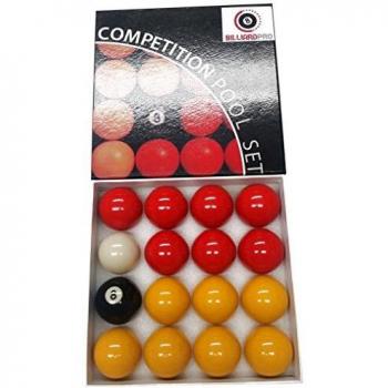 2-Inch Red & Yellow League Pool Balls - Billiard Pro 5.1 cm Unisex Size
