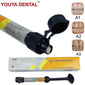 Resina Dental Fotopolimerizable 2.5g para Empastes y Restauraciones Jeringa Denfil A1 A2 A3