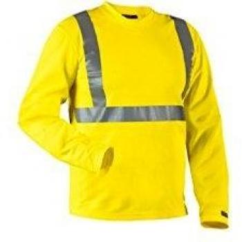 Blaklader High-Visibility UV Protection Long Sleeve V-Neck T-Shirt, XL