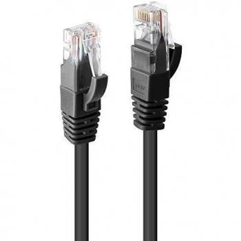 LINDY 10m Cat.6 U/UTP Network Cable, Black