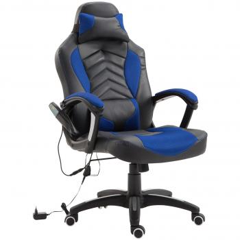 Bürostuhl mit Wärmefunktion HOMCOM blau