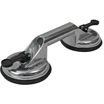 Faithfull sucpad2p Double Pad en aluminium pro ventouse