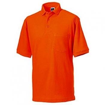 Russell Workwear Pique Polo Shirt : Color - Orange : Size - 3XL