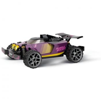 Buggy Eléctrico RC 1:18 Carrera Purple Rocket PX 4WD, Velocidad Extrema hasta 50 km/h, 2.4 GHz, Listo para Correr