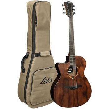 Guitare électro-acoustique folk Auditorium Gaucher LAG Sauvage SAUVAGE-L-ACE avec housse