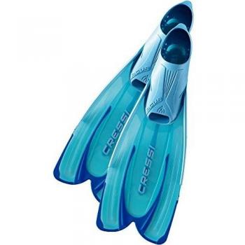 Cressi Aqua Fins - Snorkeling and Diving Fins for Adults, Aquamarine Blue, Size 41/42
