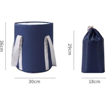 Sac de trempage pliable pour pieds avec isolation en aluminium - Bassin d'eau portable pour voyage et extérieur