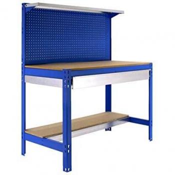 Simonrack - Etabli 3 niveaux/1 tiroir 875 Kg L. 1210 x Ht. 1445 x P. 610 mm KIT SIMONWORK BT3 BOX 1200 BLEU - 448100021126012 - Simonwork