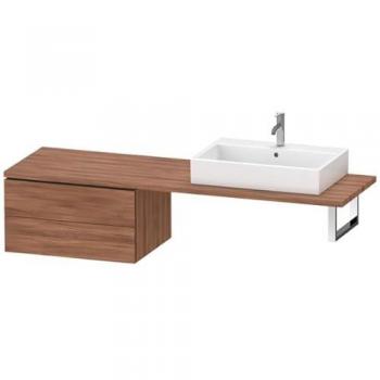 Duravit L-Cube Unterschrank Nussbaum Natur 72 cm mit 2 Schubkästen für Konsole