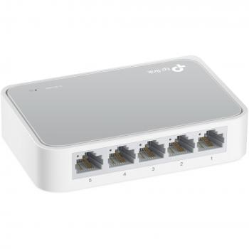 TP-Link TL-SF1005D Switch Desktop con 5 Porte RJ45, Velocità 10/100 Mbps, Funzione Plug & Play