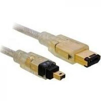 Delock FireWire 400 Cable 6Pin to 4Pin, 2.0m, Retail