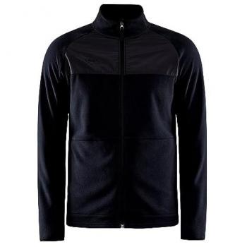Craft ADV Explore Fleece Midlayer Herrenpullover XL - Schwarz - Recyceltes Polyester, mit Taschen