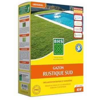 Gazon Rustique Sud Résistant - 1kg, 40 m² - Fétuque Élevée, Rapide et Homogène