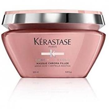 KERASTASE Chroma Absolu Máscara 200ml - Maska przedłużająca trwałość koloru, para cabelos coloridos e sensibilizados, formulação que proporciona hidratação profunda, proteção da cor e brilho intenso