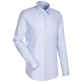 Jacques Britt Herren Business Hemd Custom Fit Langarm Under-Button-Down-Kragen Bügelleicht