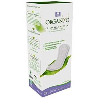 Protège-Slips Orgânico em Algodão Bio - 24 Unidades - Fluxo Ligeiro