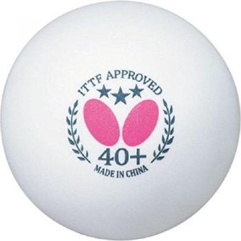 Butterfly Three Star White Table Tennis Balls - 3 Pack (40+)