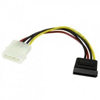 StarTech.com 6in 4 Pin Molex to SATA Power Cable Adapter - LP4 to SATA - 6 inch Molex to SATA Cable (SATAPOWADAP)