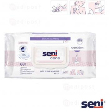Seni Care Sensitive Feuchtpflegetücher 68 Stück